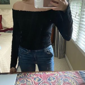 Black Long Sleeve Top